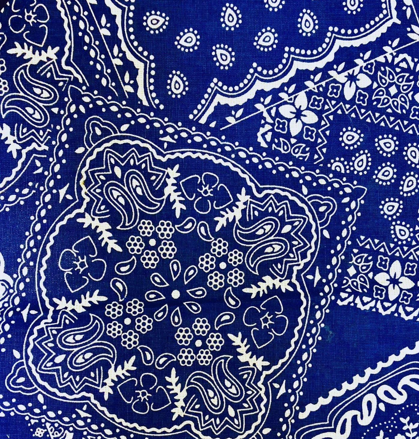 Blue Bandana Iconic Print Design Wallpaper