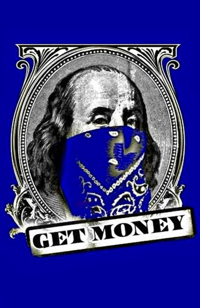 Blue Bandana Mask Of Benjamin Franklin Wallpaper
