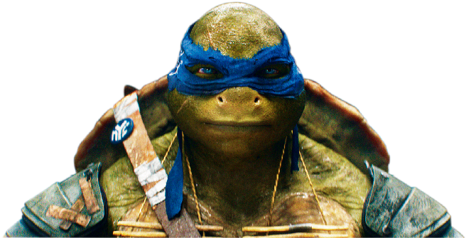 Blue Bandana Ninja Turtle PNG