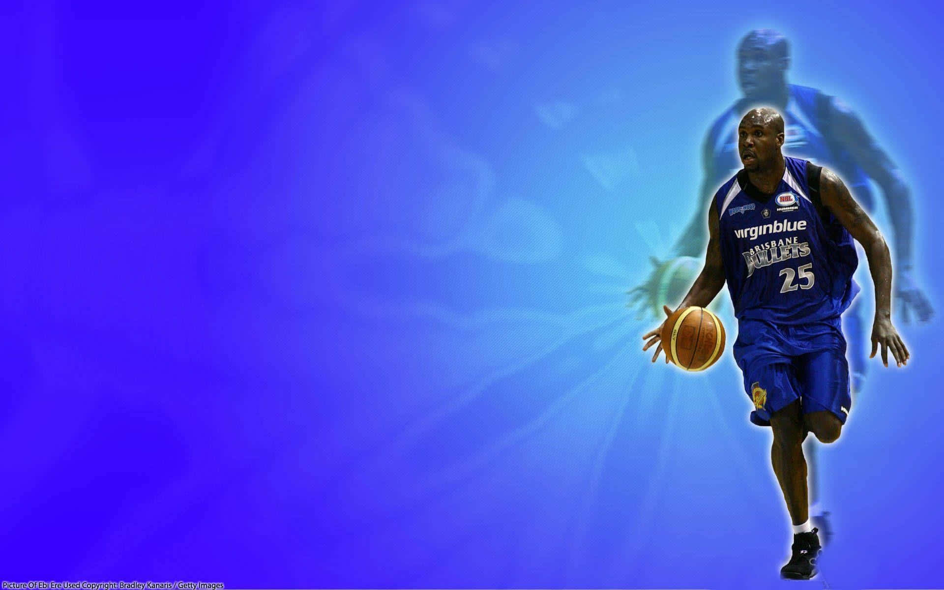 Play some ball with the Blue Basketball! Wallpaper
