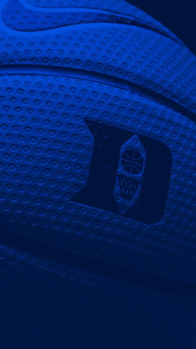 Blå Basketball Med Nike Logo Wallpaper
