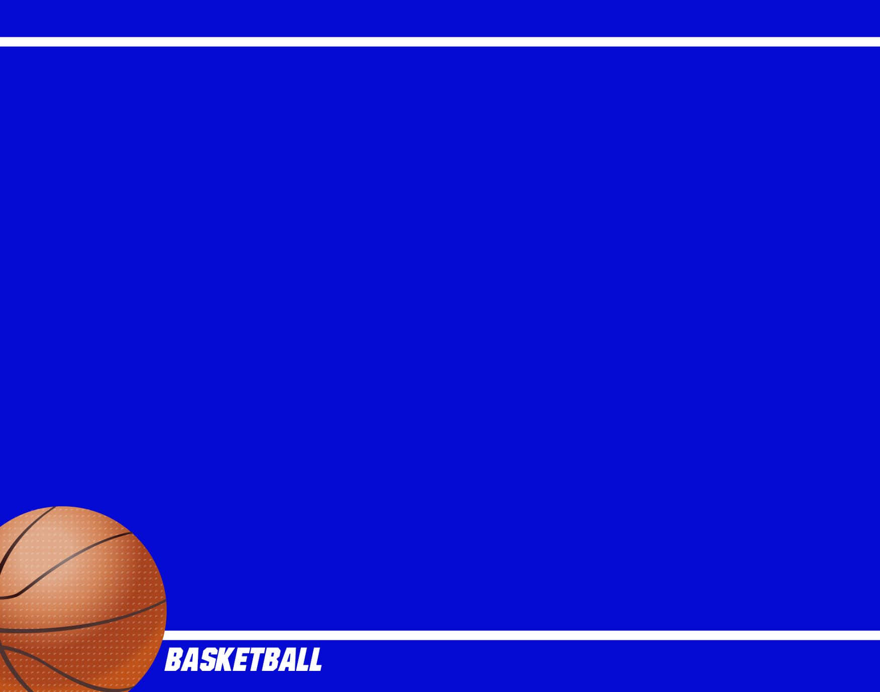 Simple Blue Basketball Wallpaper