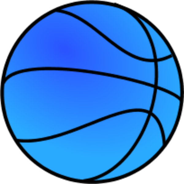 Blue Basketball Clipart.png PNG