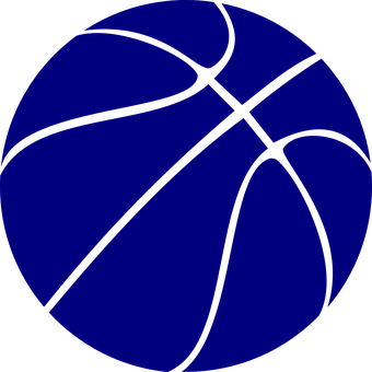 Blue_ Basketball_ Vector_ Graphic PNG