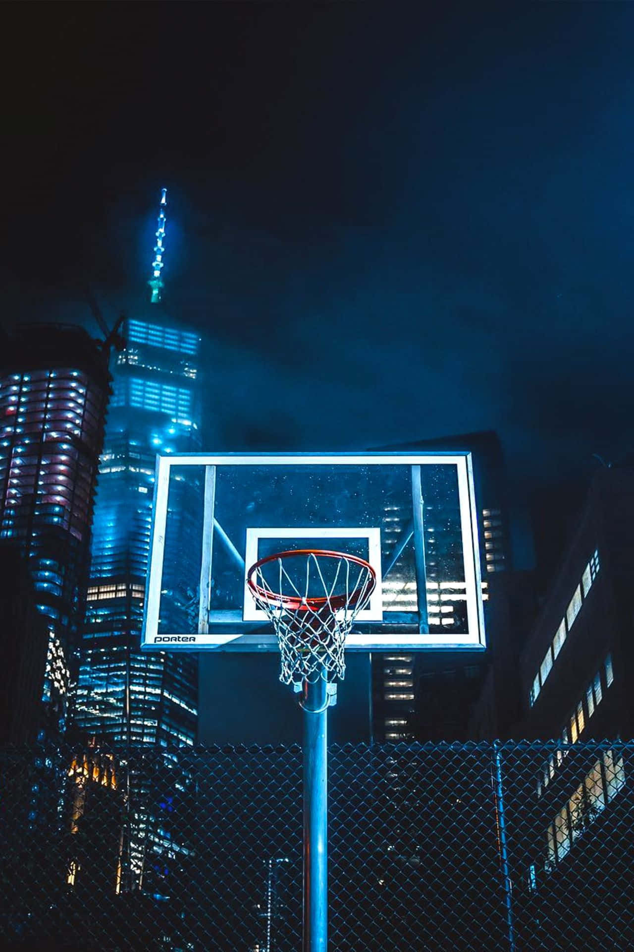 Stign over konkurrencen med det nye blå basketball tapet. Wallpaper