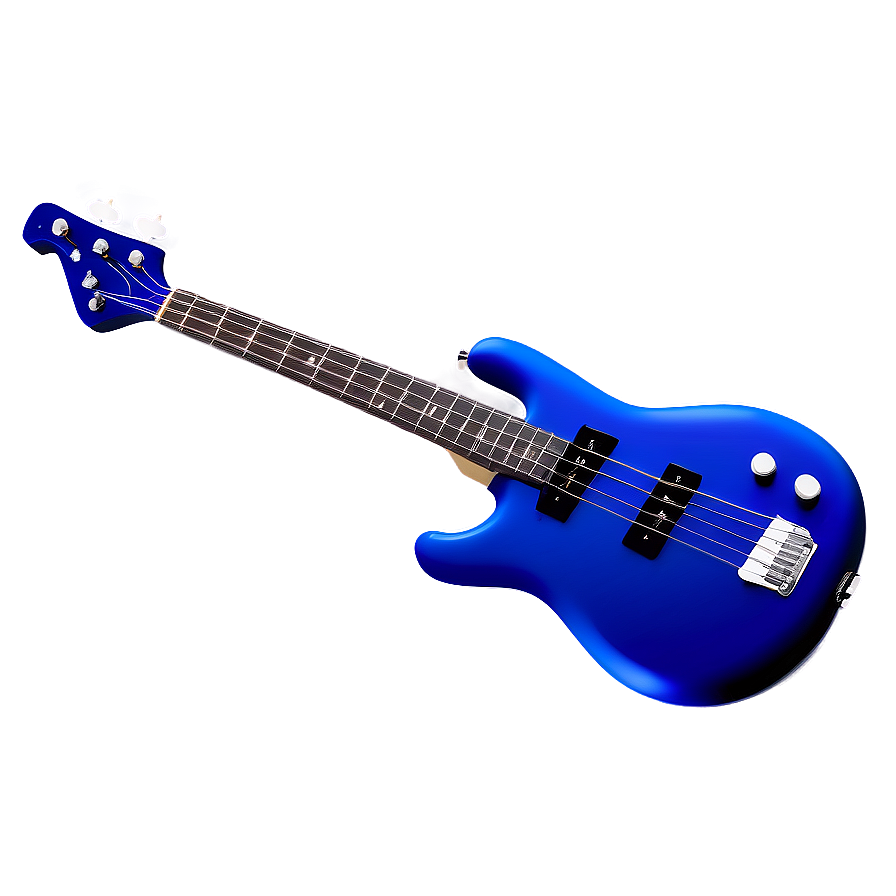 Blue Bass Guitar Png 06202024 PNG