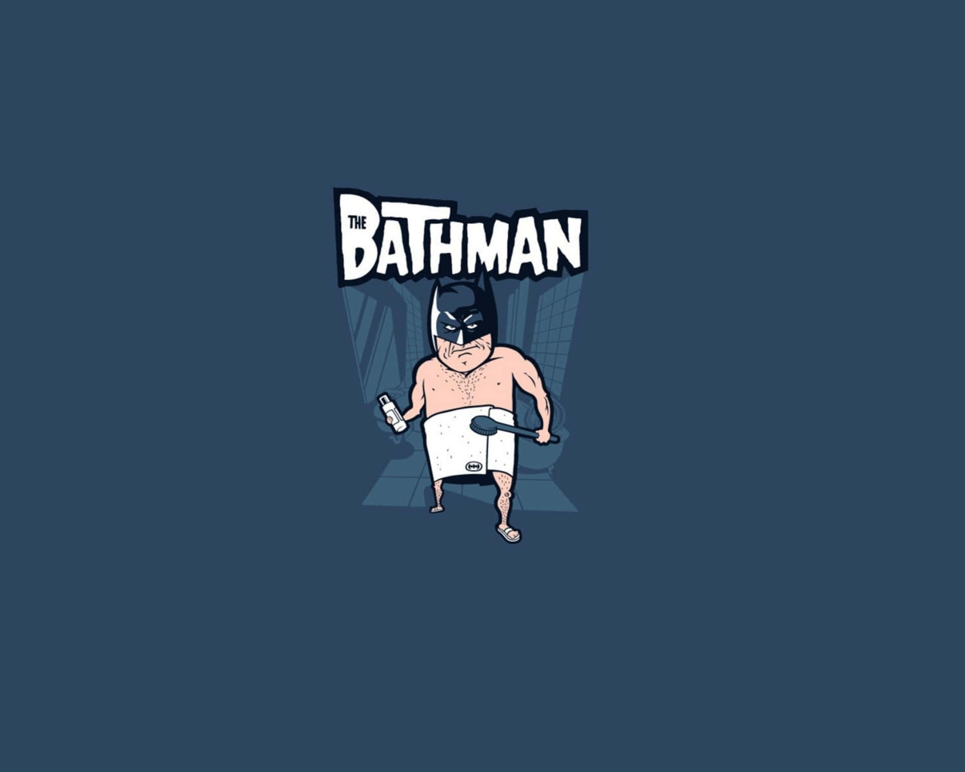 Download Blue Bathman Funny Lock Screen Wallpaper 