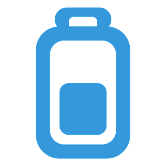 Blue Battery Icon PNG