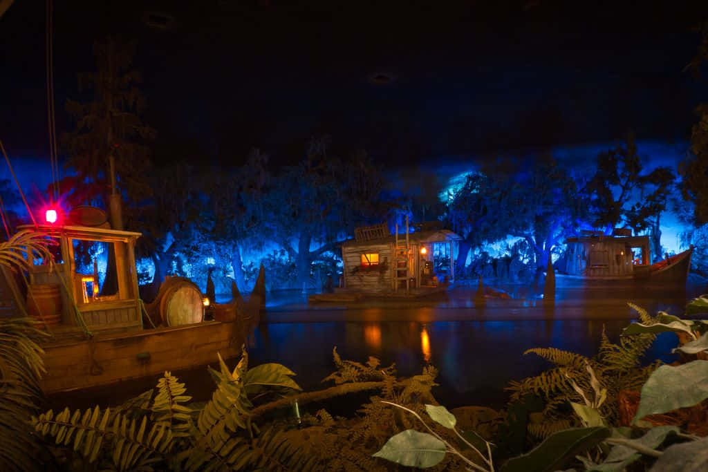 Experience a peaceful oasis at Blue Bayou." Wallpaper