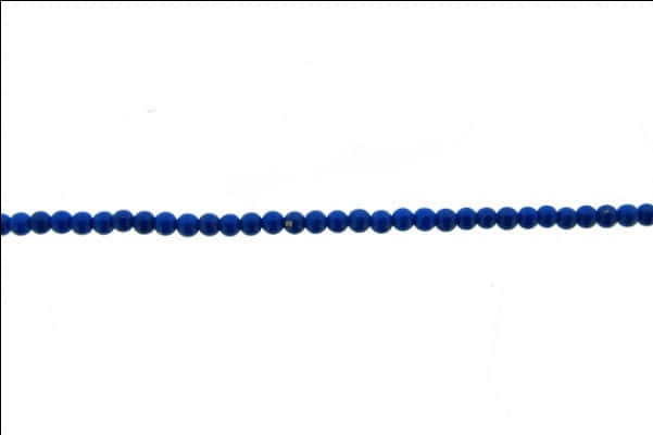Blue Beads White Background PNG