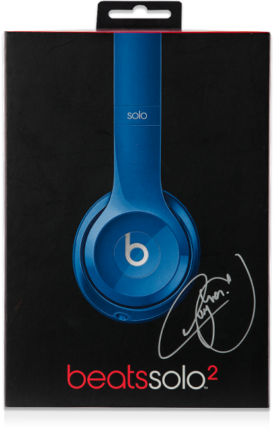 Blue Beats Solo2 Headphones Packaging PNG
