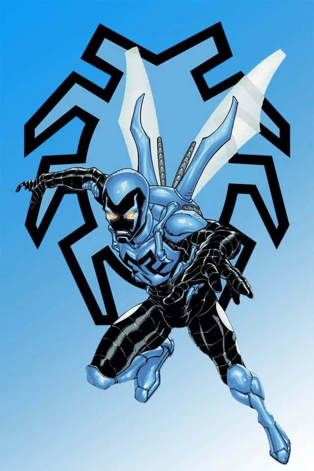 Blue Beetle Comic Art Wallpaper
