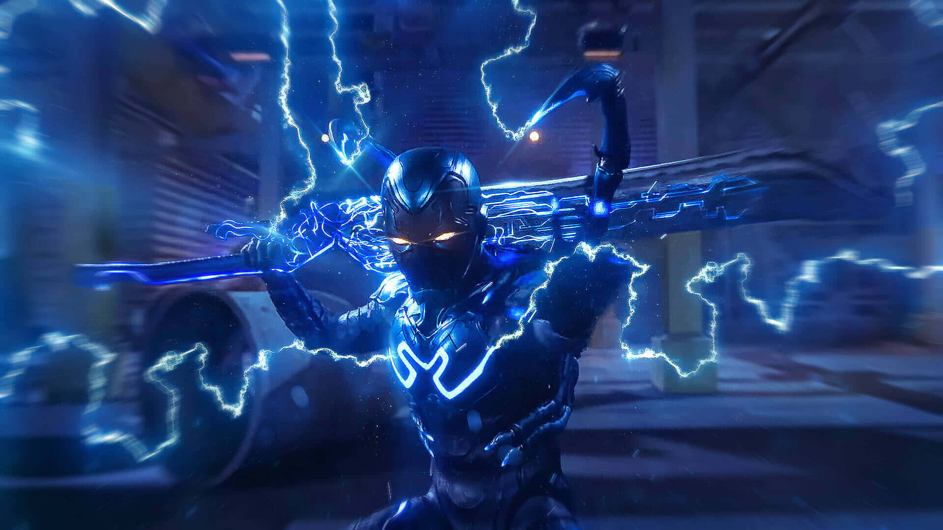 Blue Beetle Electric Charge Wallpaper