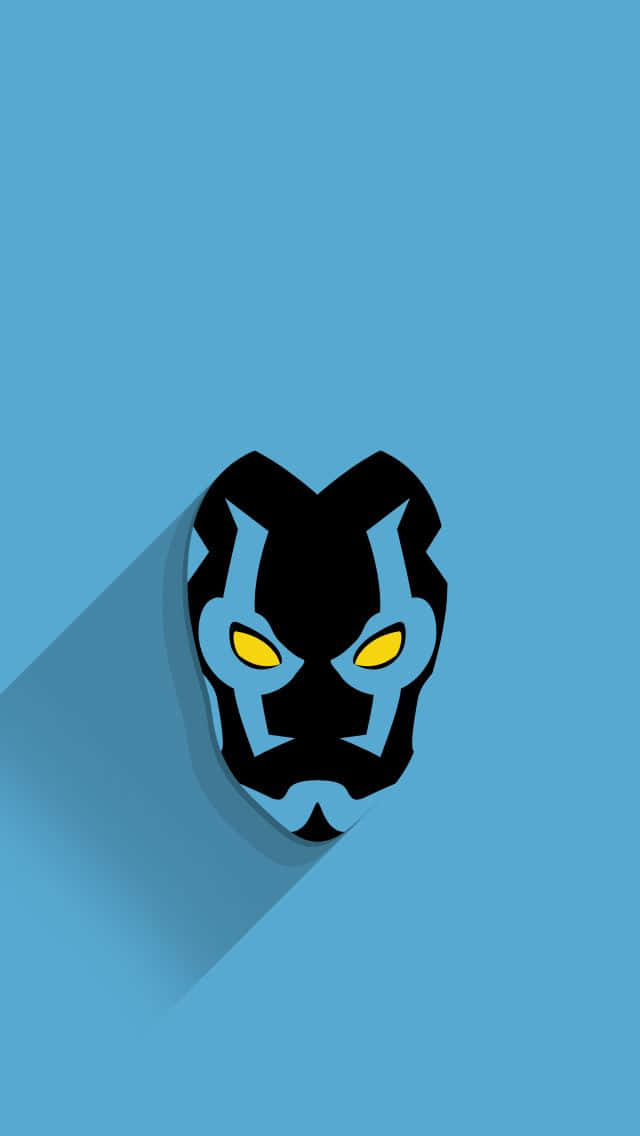 Blue Beetle Mask Graphic Wallpaper