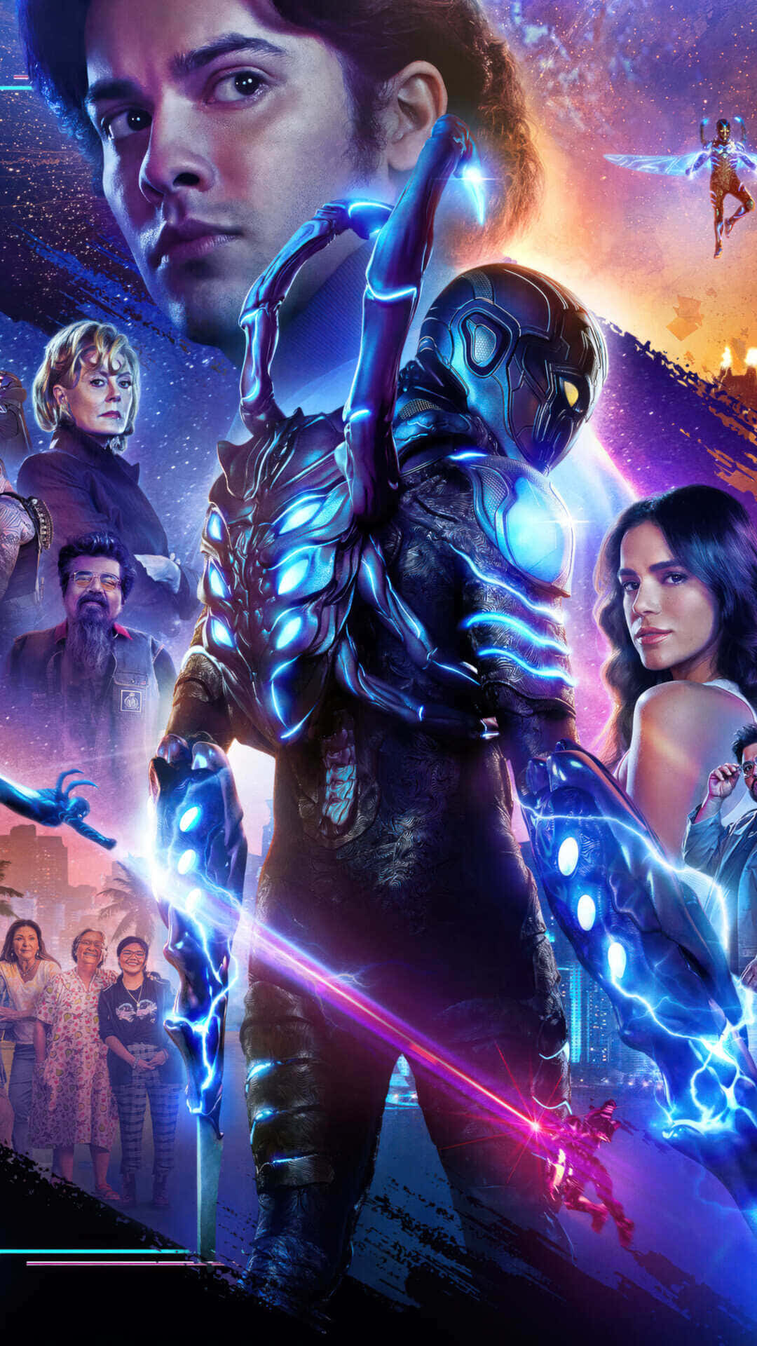 Blue Beetle Movie Poster Wallpaper