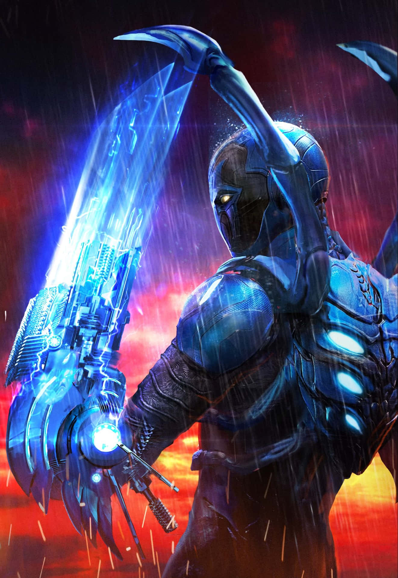 Blue Beetle Power Arm Blade Wallpaper