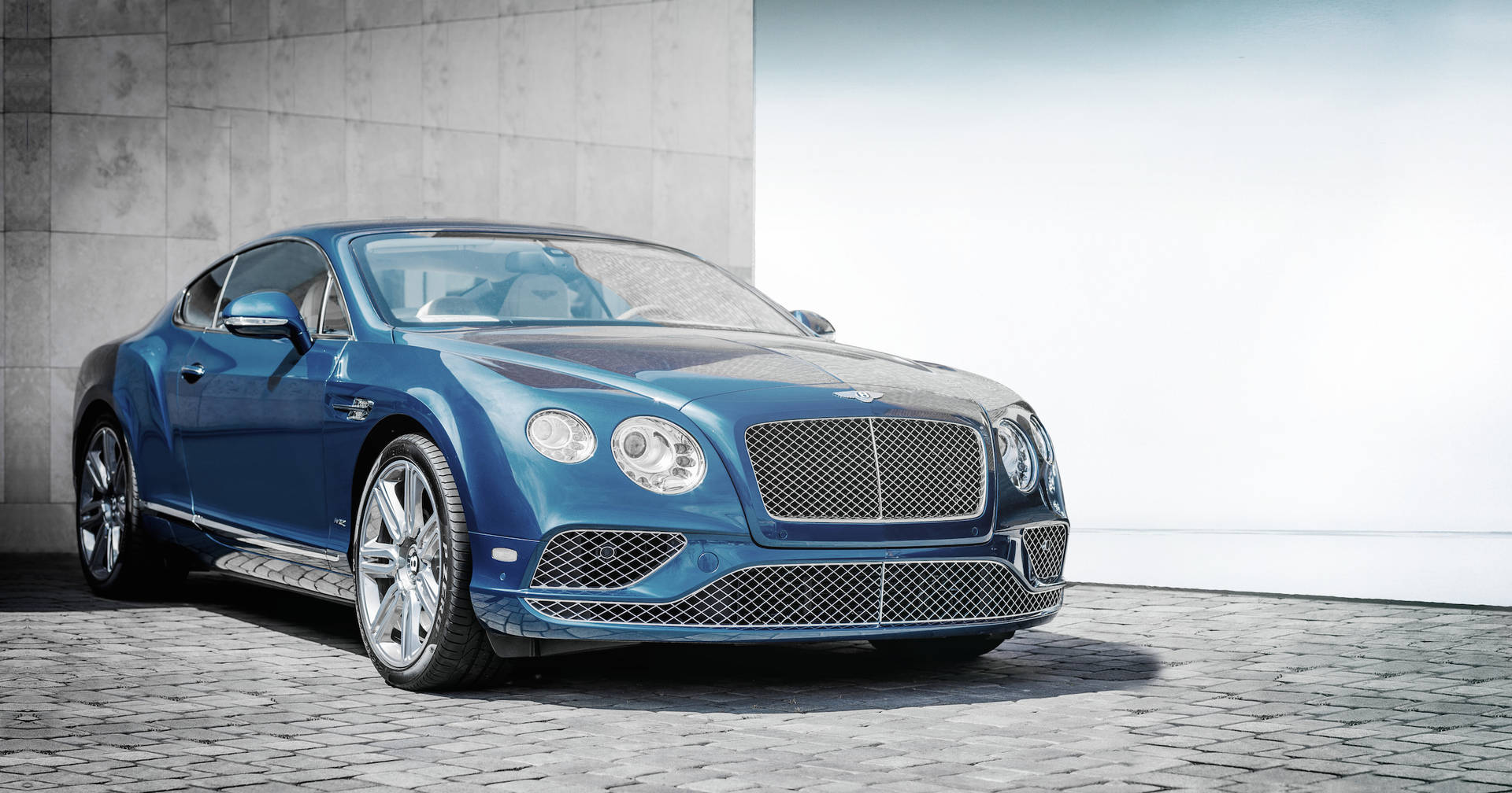 Blue Bentley Continental Gt Background