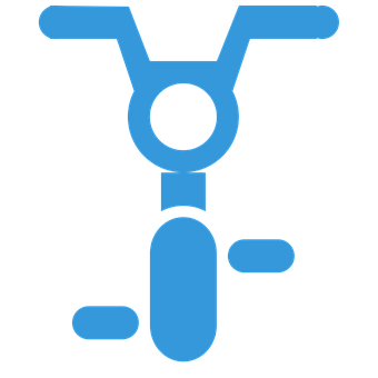 Blue Bicycle Icon PNG
