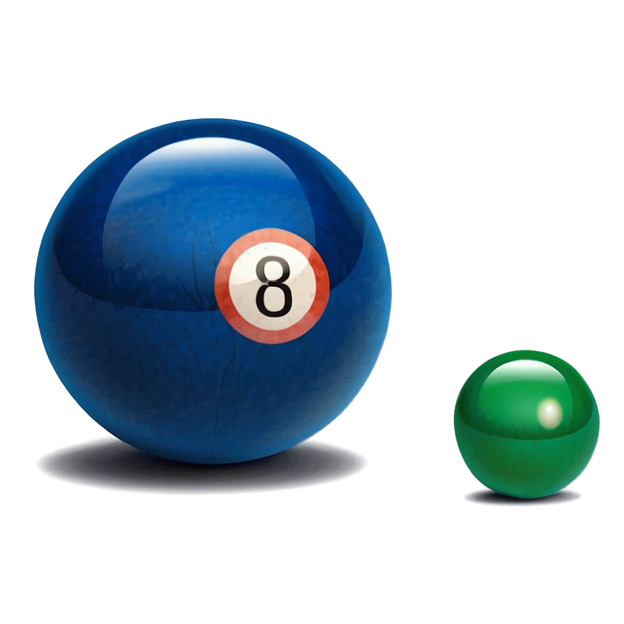 Blue Billiard Ball Png 06132024 PNG