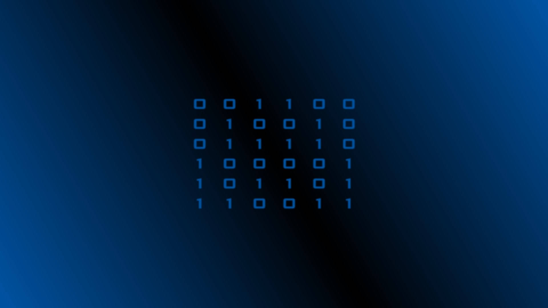 Programação Binária Azul Papel de Parede