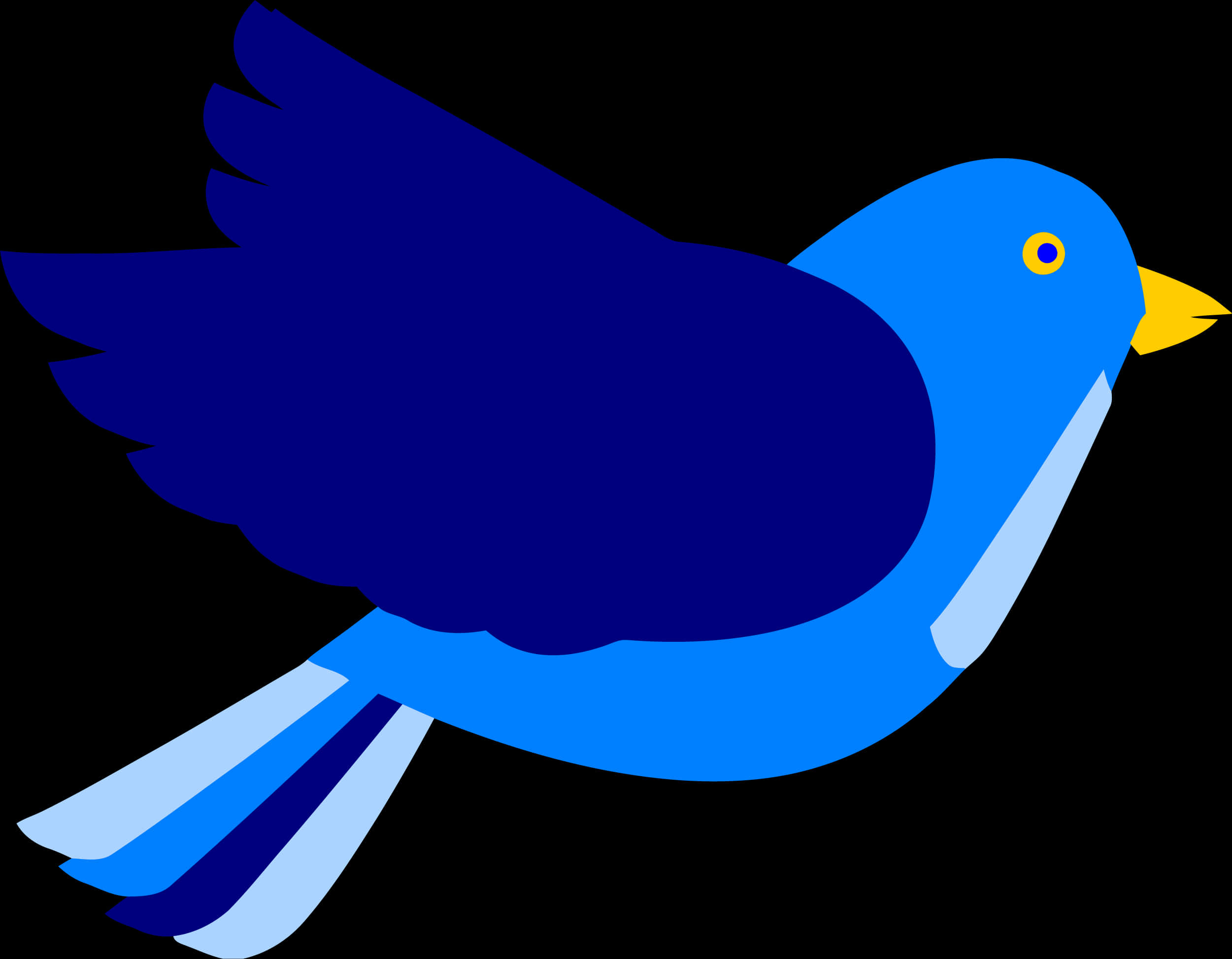 Blue Bird Vector Art PNG