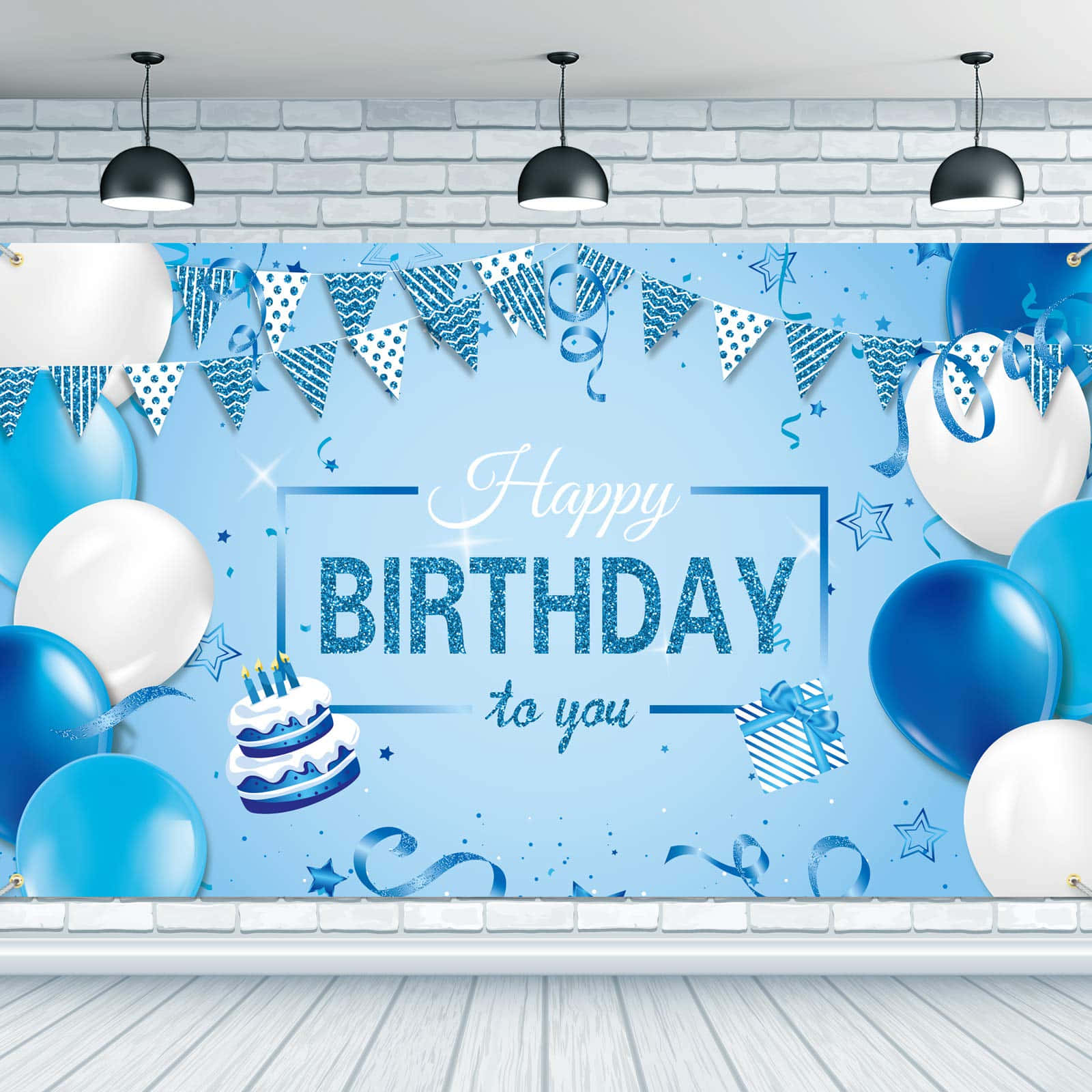 Celebrate your special day with a beautifully blue birthday background.
