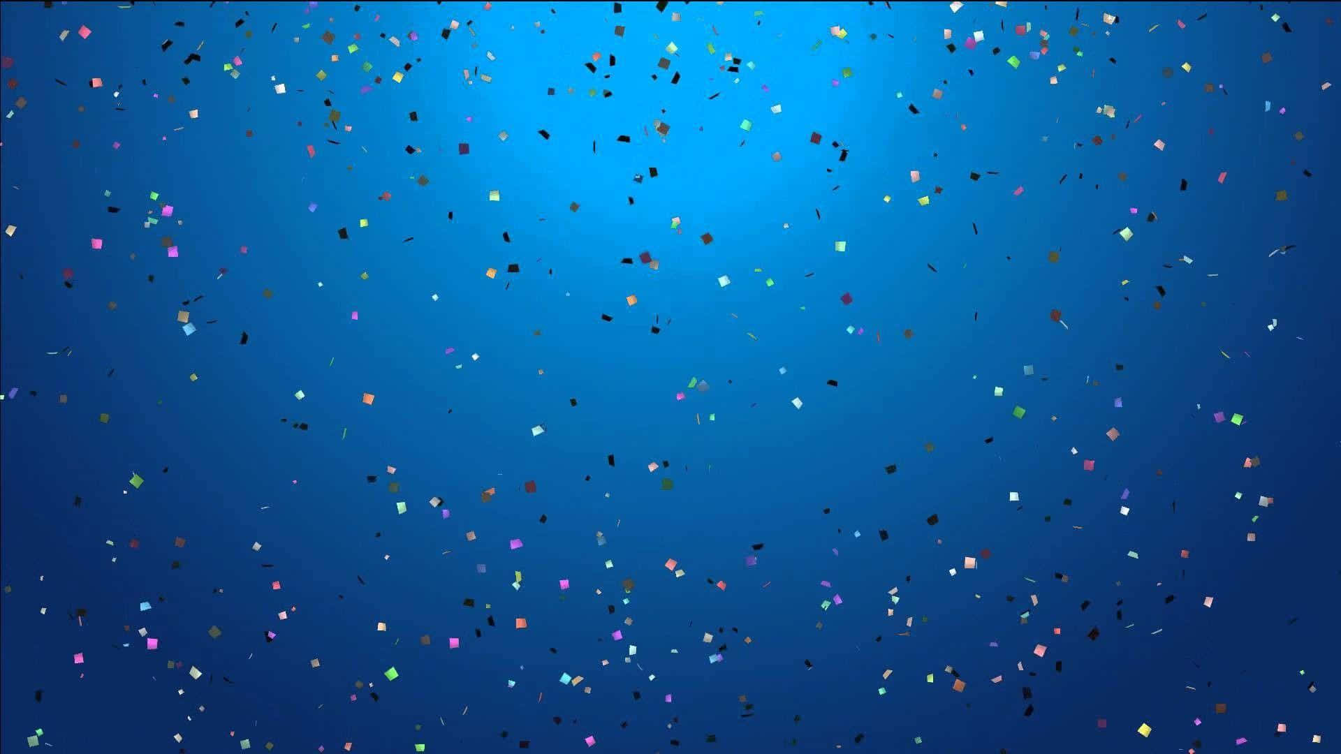 Celebrate with this festive blue birthday background.