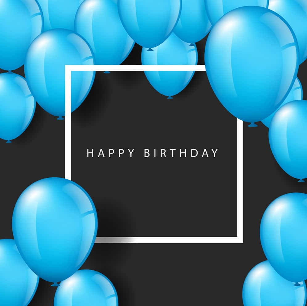 Celebrate your special day with this beautiful blue birthday background.