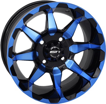 Blue Black A T V Wheel Rim PNG