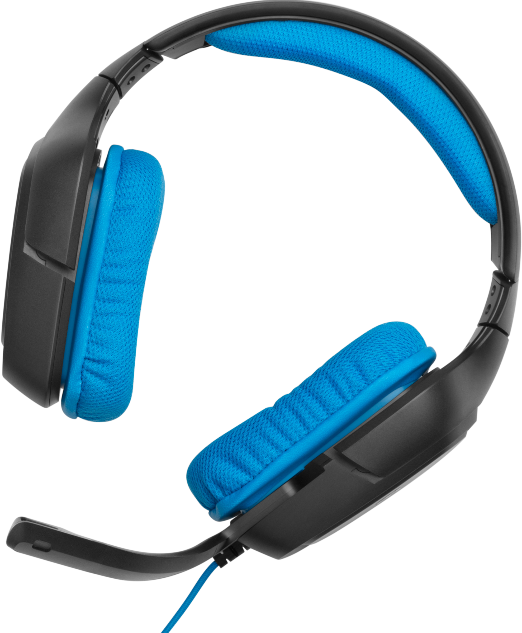 Blue Black Gaming Headset PNG