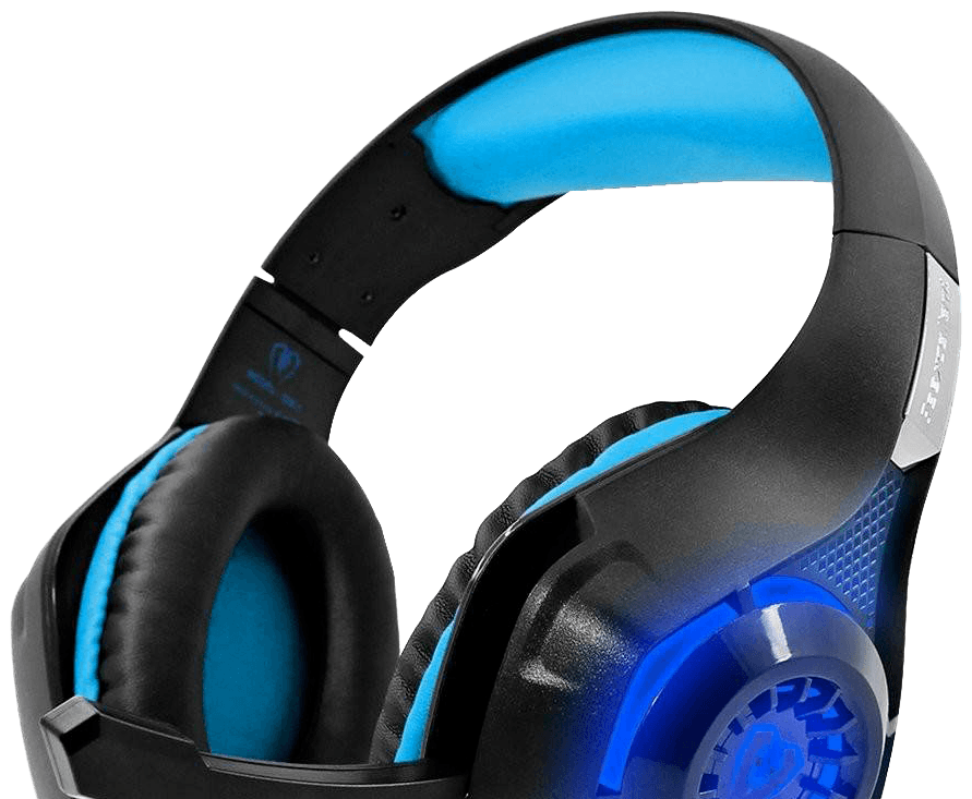 Download Blue Black Gaming Headset | Wallpapers.com