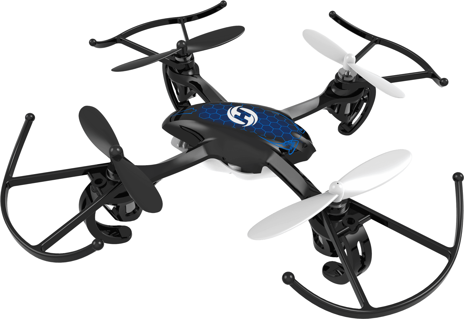 Blue Black Quadcopter Drone PNG