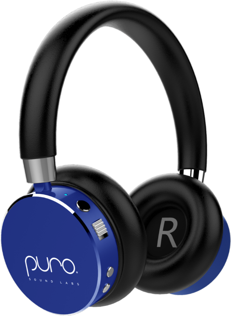 Blue Black Wireless Headphones PNG
