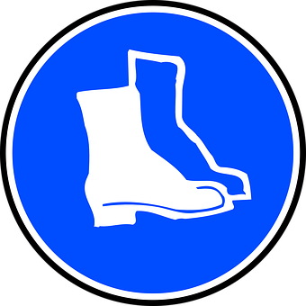 Blue_ Boots_ Sign_ Icon PNG