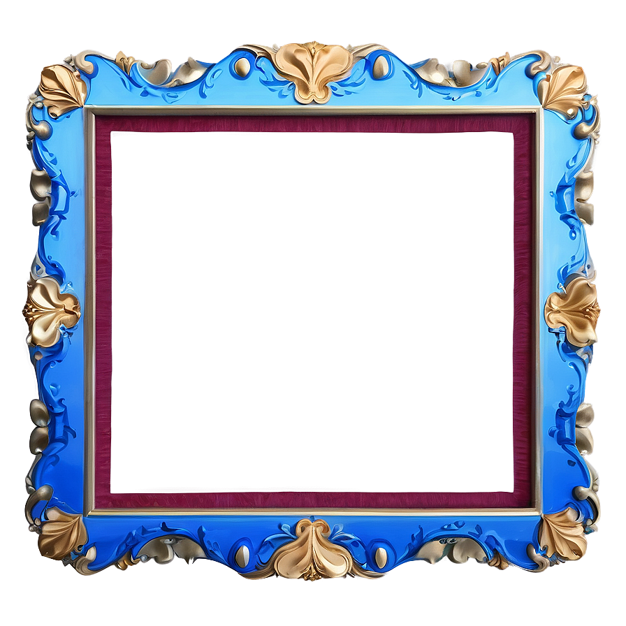 Blue Border Frame For Certificate Png Yeg PNG