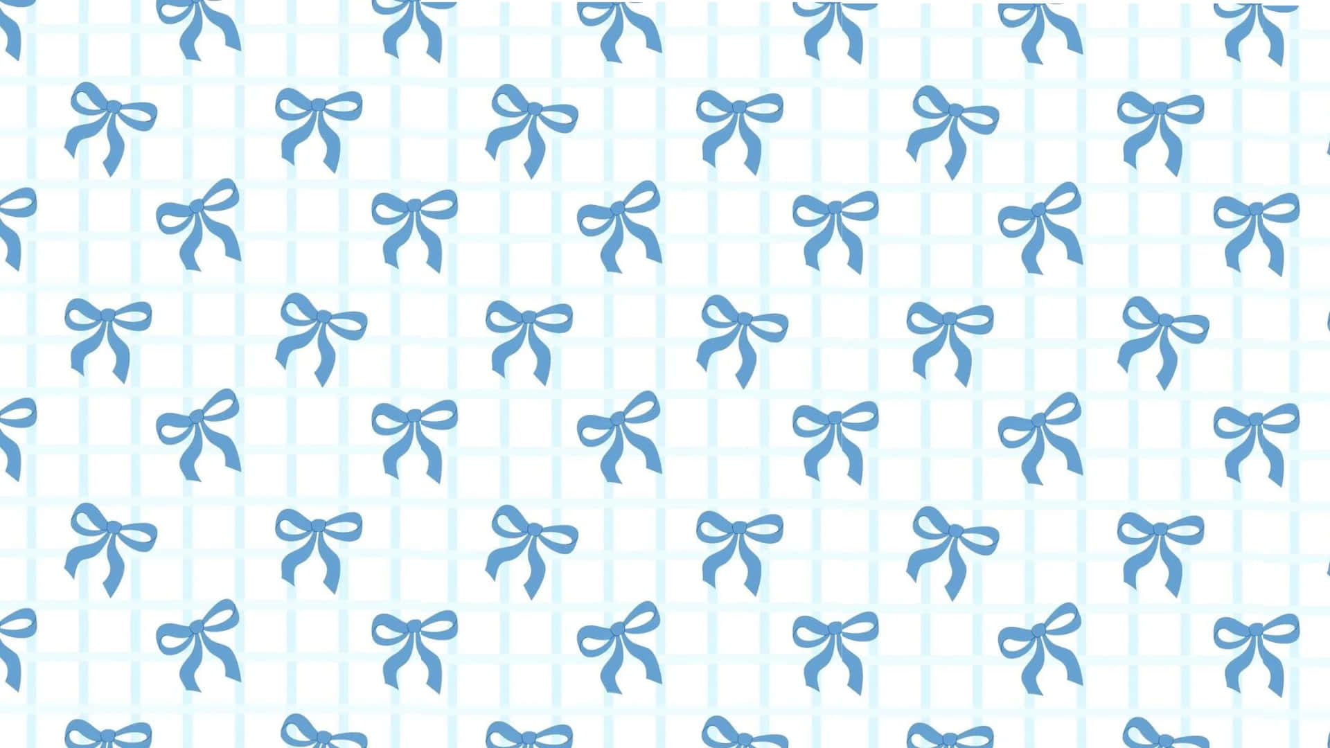 Blue Bow Pattern Design Wallpaper