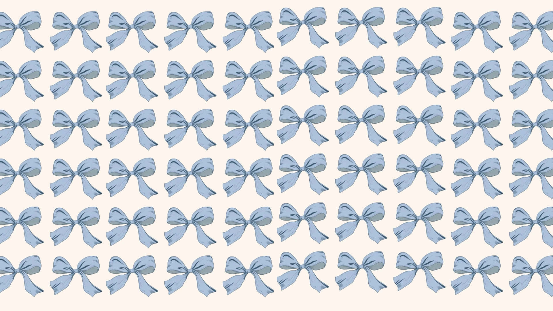 Blue Bow Pattern Design Wallpaper
