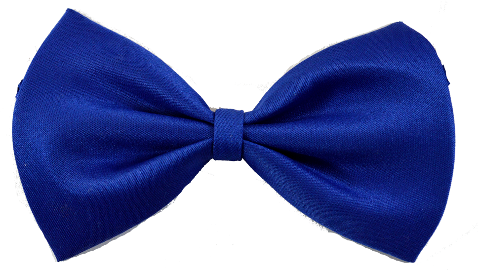 Blue Bow Tie Isolated PNG