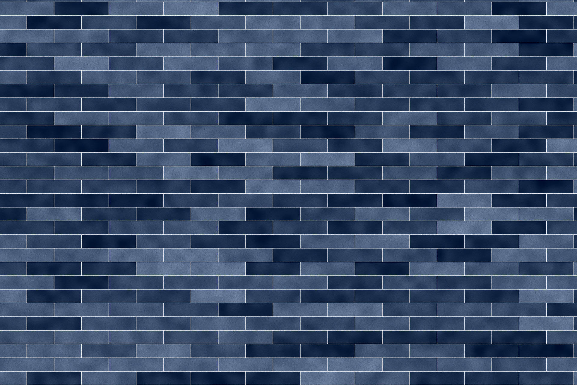 Blue Brick Texture 3D Concept Wallpaper