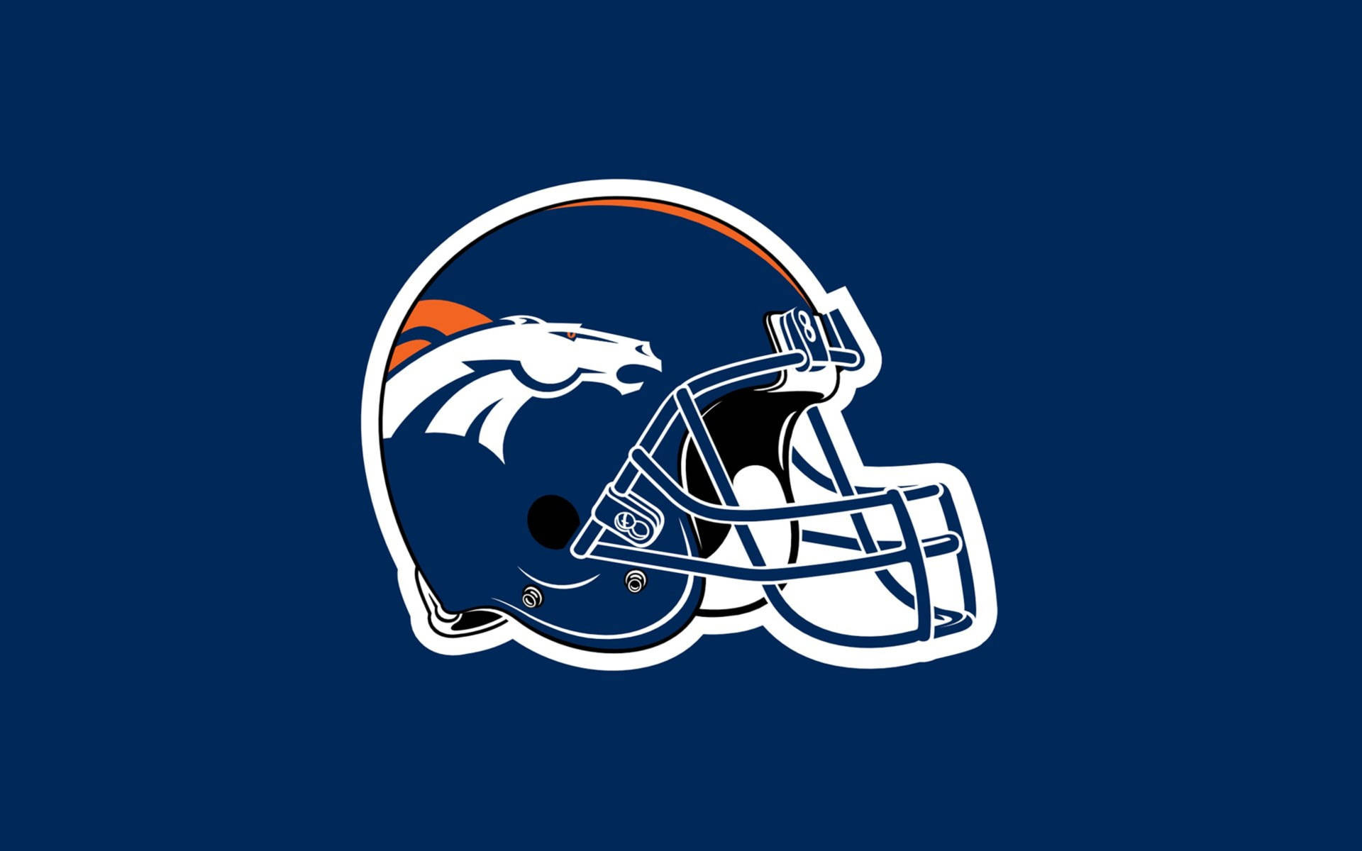 Blue Broncos Headgear Wallpaper