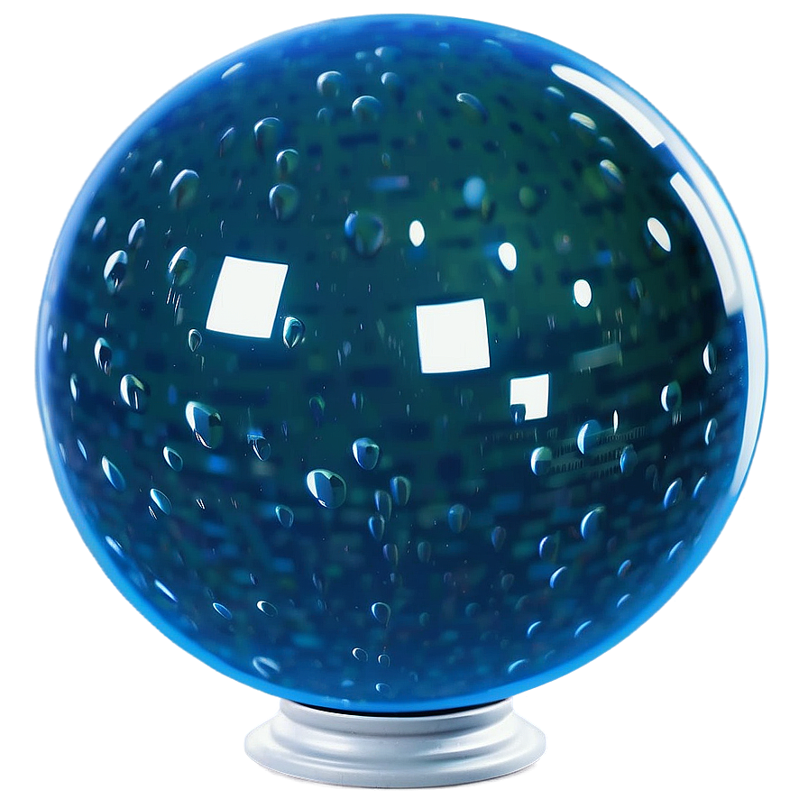 Blue Bubble Ball Png 06132024 PNG