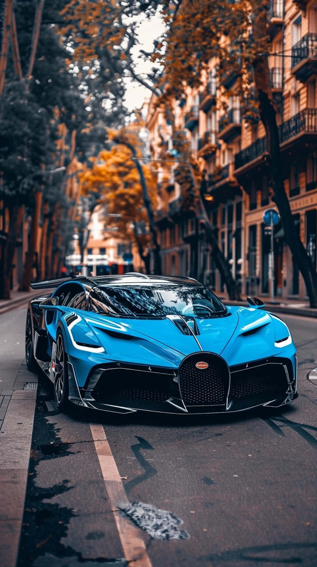 Blue Bugatti Bolide Urban Backdrop.jpg Wallpaper
