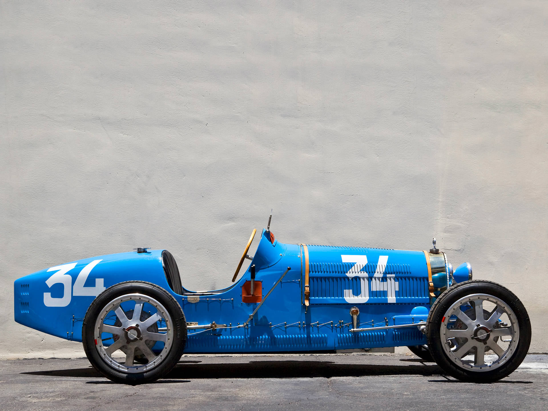 Blue Bugatti Type 35 Side Iphone Wallpaper