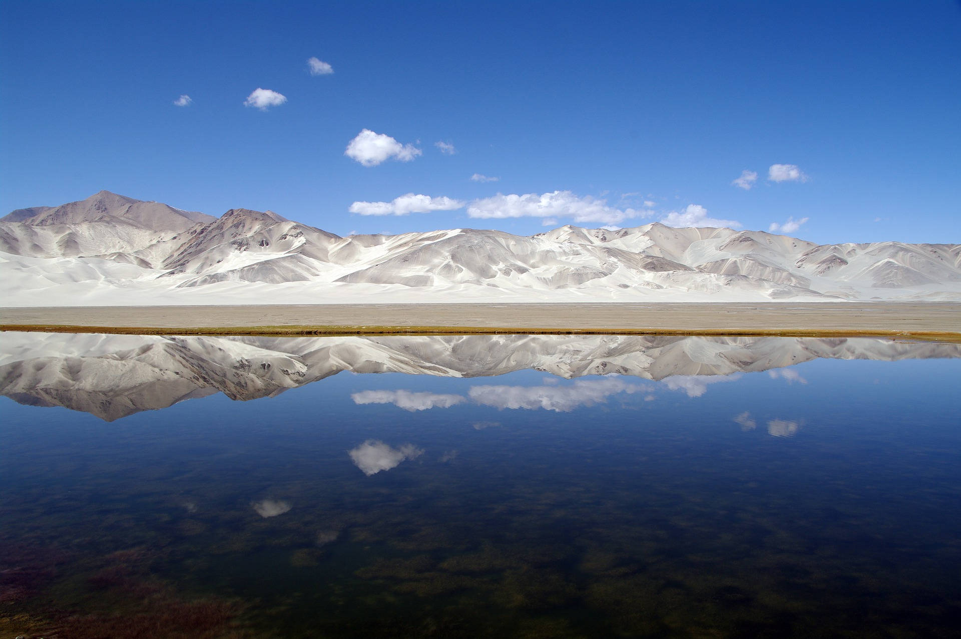 Lago Bulunkul Blu In Tagikistan Sfondo