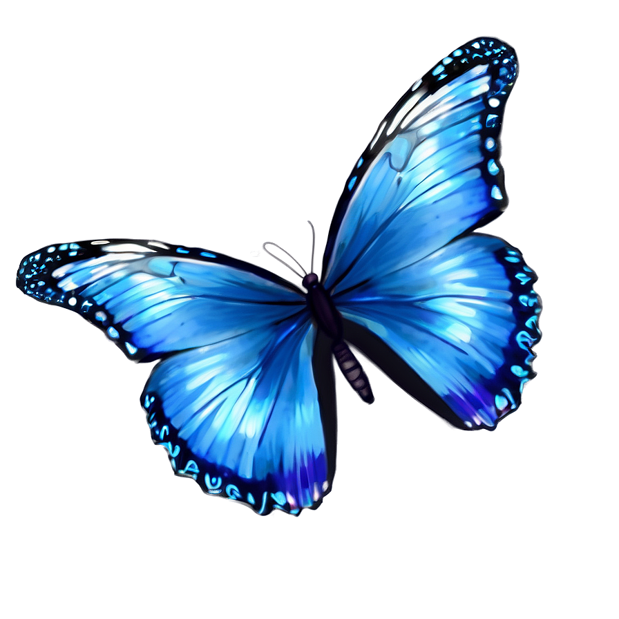 Blue Butterflies Design Png 78 PNG