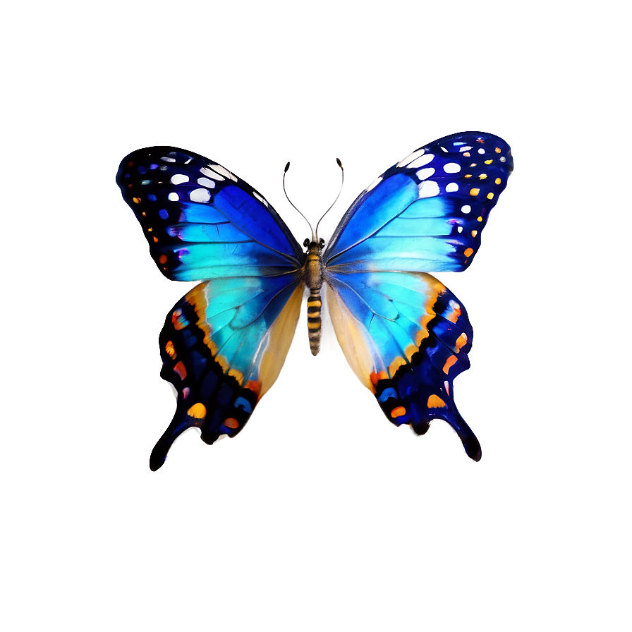 Blue Butterflies Png Sma42 PNG