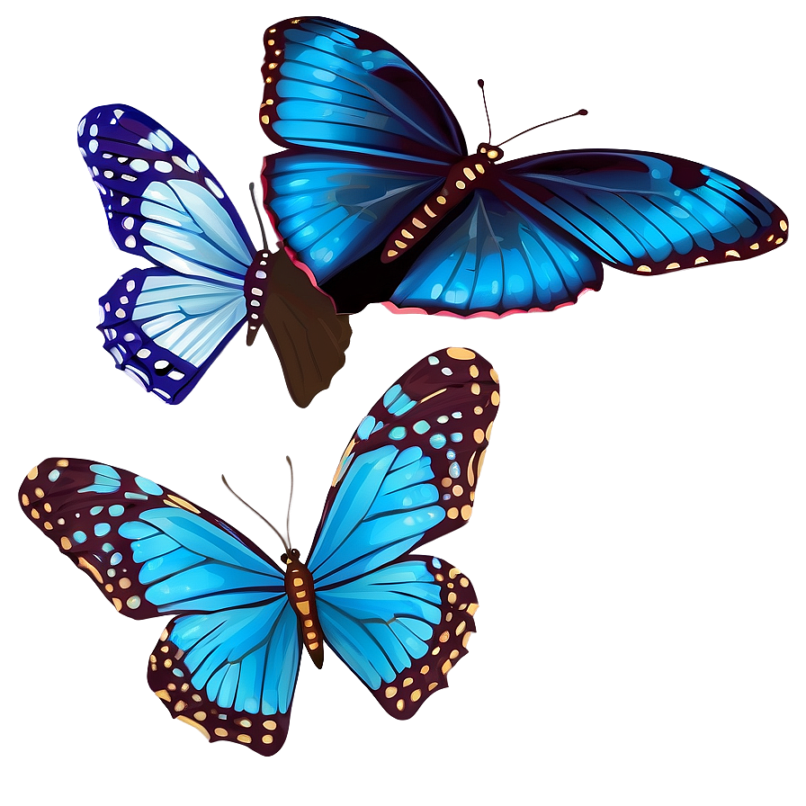 Download Blue Butterfly Clipart Png Gbc5 | Wallpapers.com