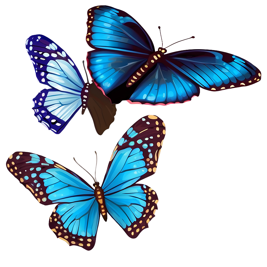 Blue Butterfly Clipart Png Gbc5 PNG