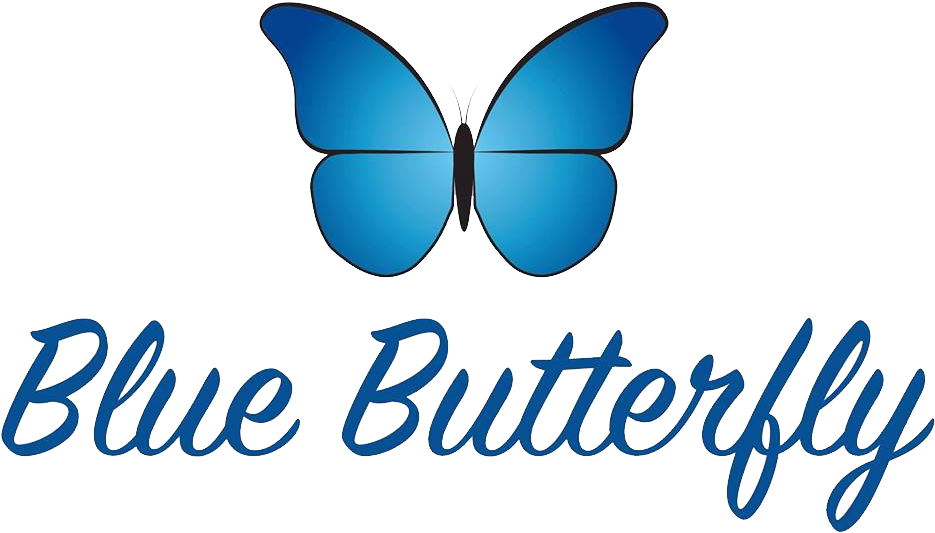 Blue Butterfly Graphic PNG