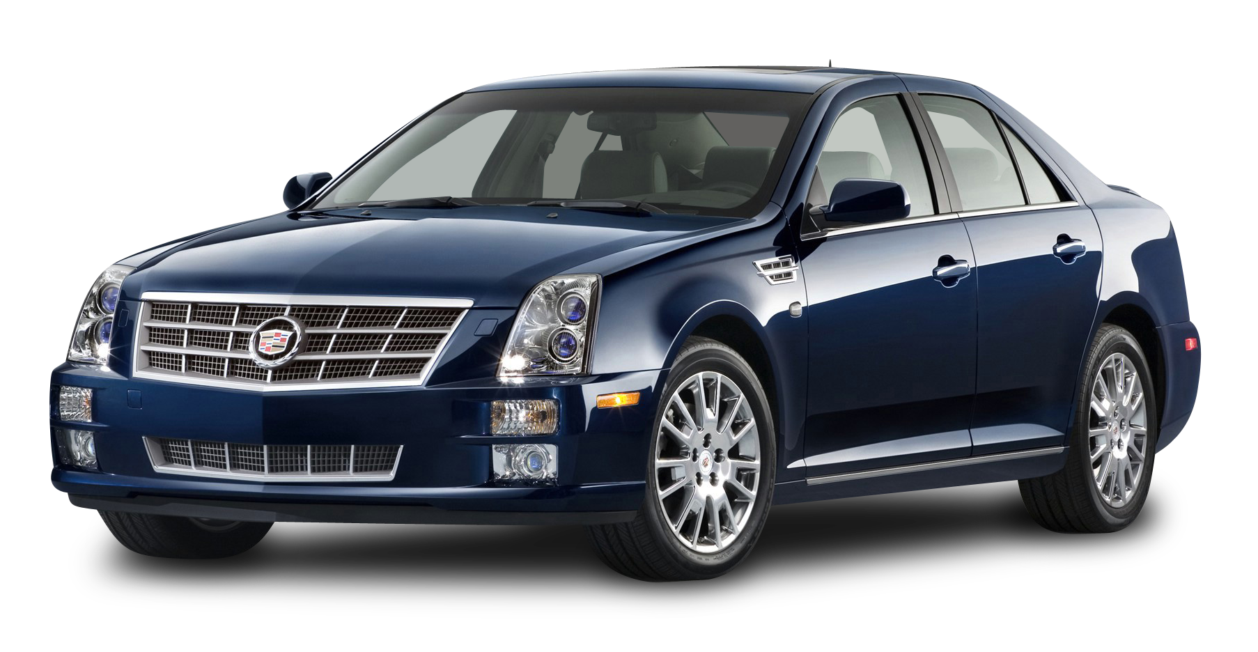 Blue Cadillac S T S Sedan PNG